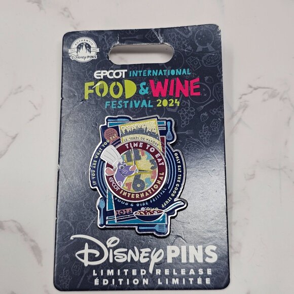 2024 Disney Parks Epcot Food & Wine Festival Remy Ratatouille Limited Release Pi - Picture 1 of 3